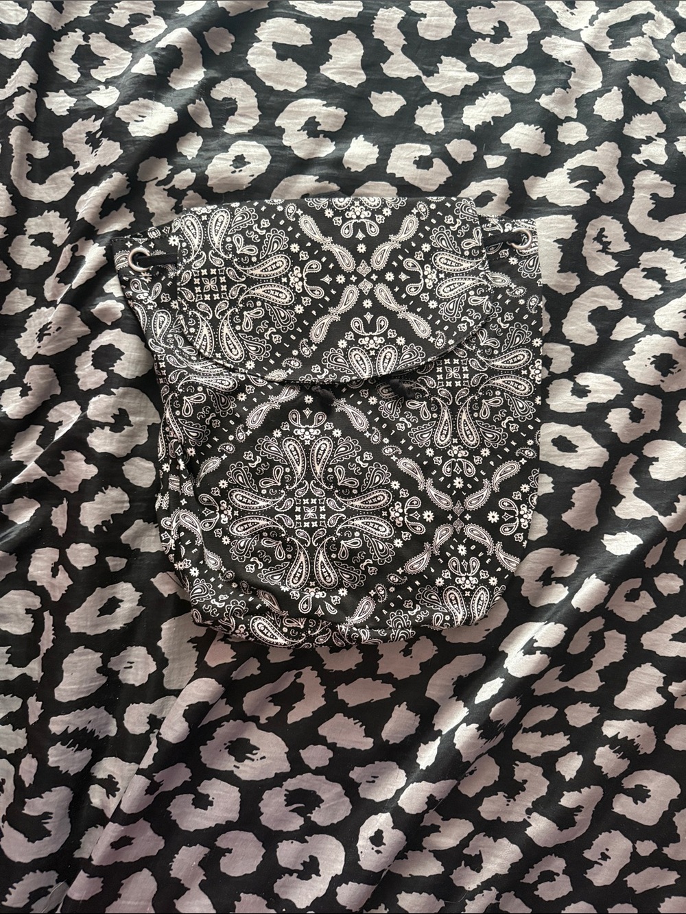 PINK Victoria's Secret Black and White Mini Crossbody Bag